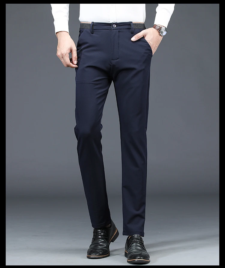 Мужские классические брюки в клетку повседневные облегающие винтажные