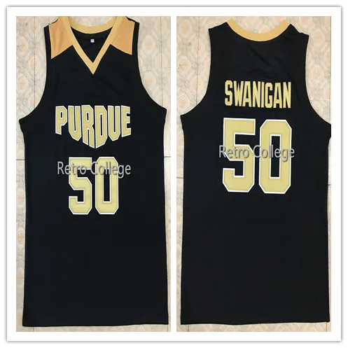 

#50 Caleb Swanigan Purdue Boilermakers College Retro throwback mens Basketball Jersey Embroidery Stitched any Number and name