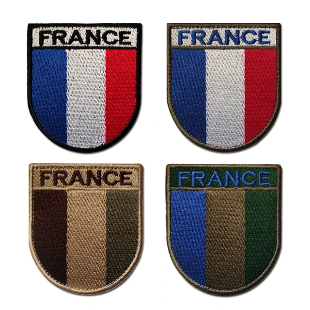 Patchs Brodés en PVC, Drapeaux Français, Emblème Militaire, Tête de Mort,  Danemark ges en Caoutchouc - AliExpress