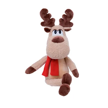 

1pc lovely elk Peluche Cute Reindeer Plush Toy Soft Toy Stuffed Animal Moose Mascot Christmas Gifts