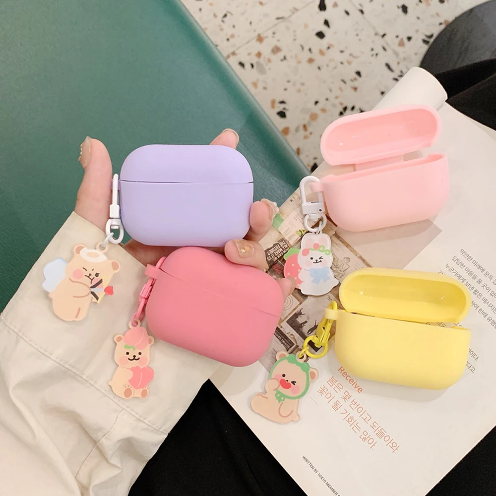 

Cute Korean Rabbit Bear Case for Apple AirPods Pro Case for AirPods 3 Case Bluetooth Headset Box Wireless Earphone Accessories