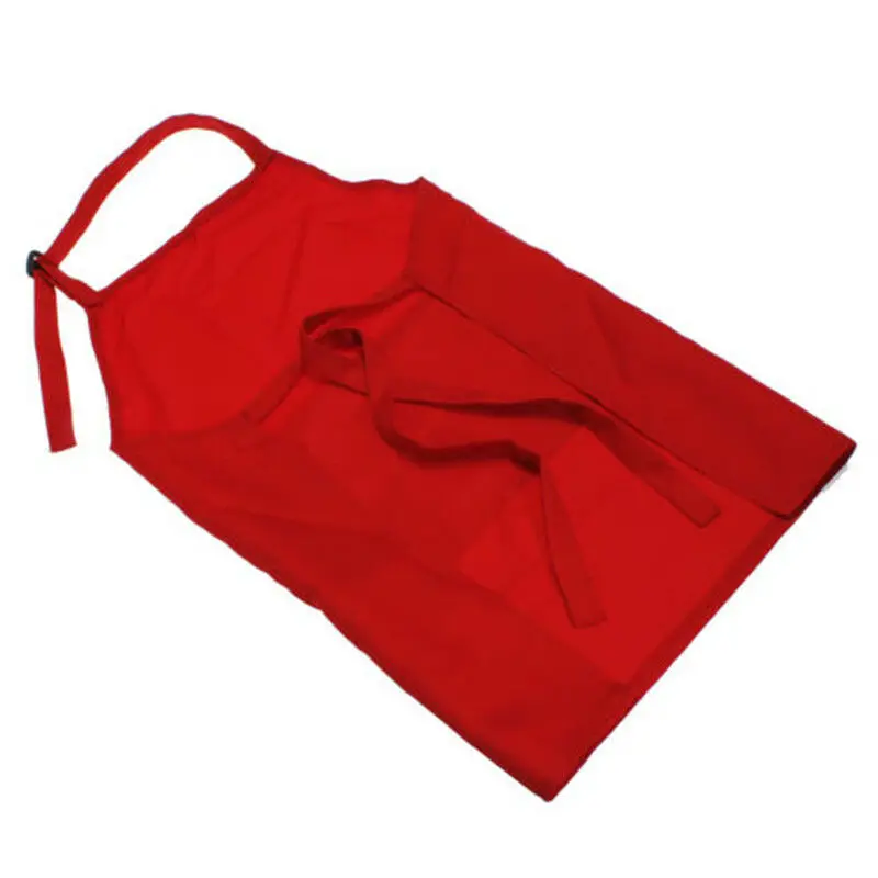 51x49 см детский передний Карманный нагрудник фартук для мальчиков передник для девочек кухня Ребенок ремесло горячая распродажа Малыш чистые фартуки - Цвет: Красный