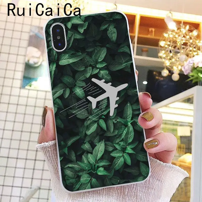Чехол для телефона Ruicaica с мультяшным воздушным самолетом, цветной милый чехол для iphone 8 7 6 6S Plus X XS MAX 5 5S SE XR 10 Fundas Capa - Цвет: A12