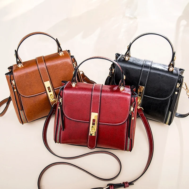 fashion vintage little brown bag handbags women hand bags shoulder