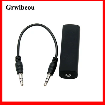

GRWIBEOU Ground Loop Noise Isolator 3.5mm AUX Audio Cable Portable for Car Audio System Anti-interference Safe Home Stereo