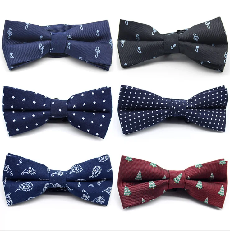 

Men's bow tie formal suit British Korean version versatile cashew fruit dotted cotton polyester silk bow tie