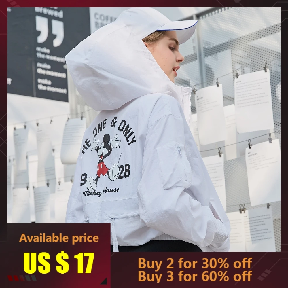 

Metersbonwe X Disney Jointly-designed Jacket Female Mickey Printing 2019 New Spring Autumn Loose Cute Top Coats