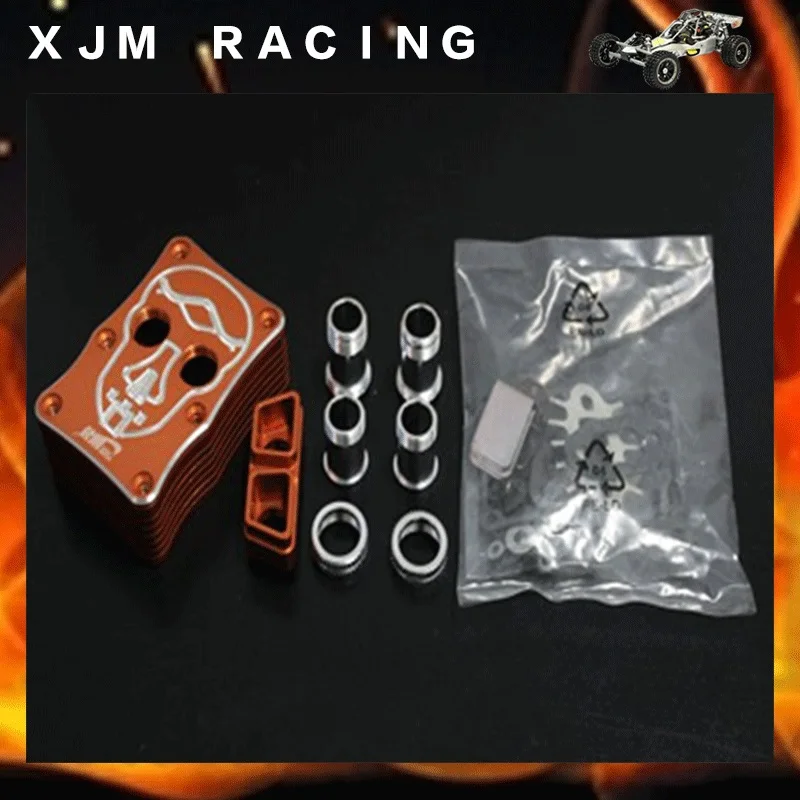 Выхлопная труба REV коробка для 1/5 Hpi Rovan Km Mcd Gtb Racing Baja 5b/5 t/5sc Ss грузовик Rc автозапчасти - Цвет: orange