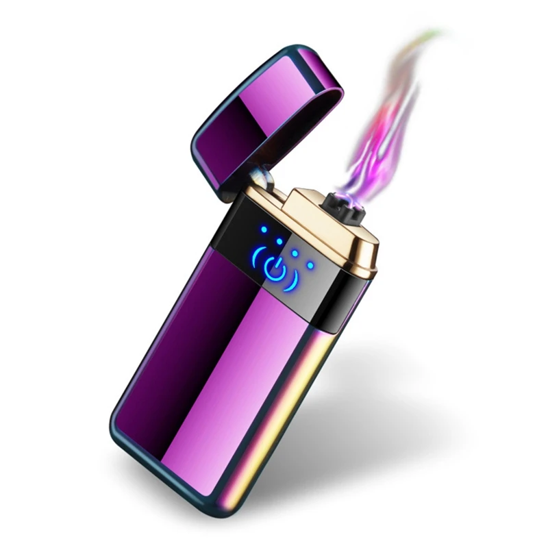 Новая электрическая зажигалка с Мощный светодиодный дисплей usb зарядка Зажигалка Ветрозащитная для Плазменно-дуговой зажигалки гаджеты для мужчин