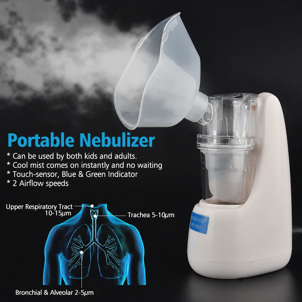 

Mini Ultrasonic Atomizer Handheld Inhale Nebulizer Asthma Inhaler Nebulizer Ultrasonic Nebulizer Family Care For Children Adult