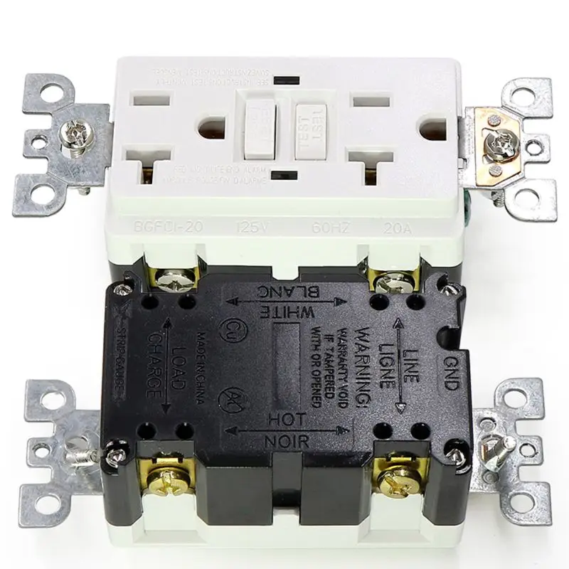 OOTDTY 20A 125V УЗО дуплекс-Тесты виброзащищенной розетка розетки погоду Heavy