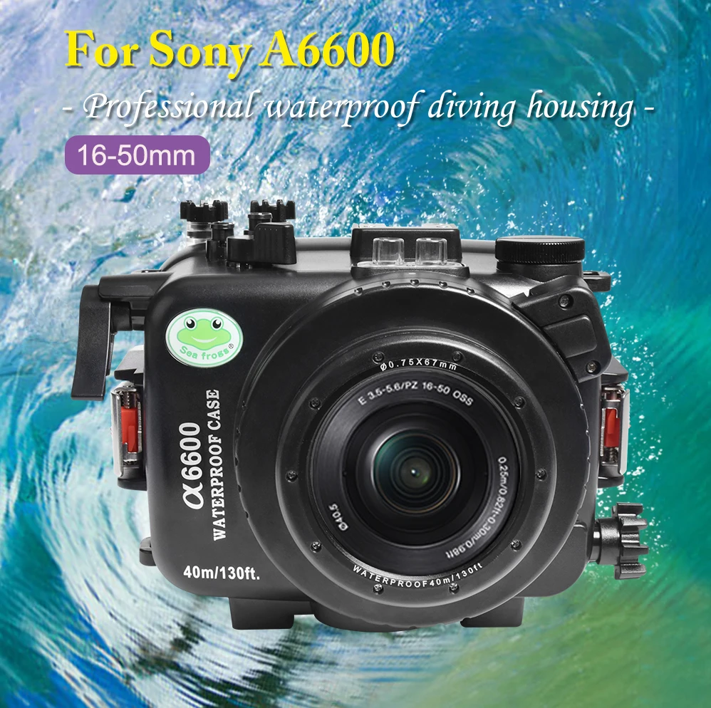 Водонепроницаемый чехол для подводной Камеры Sony A6600 16-50 мм глубина 40 м/130 футов |