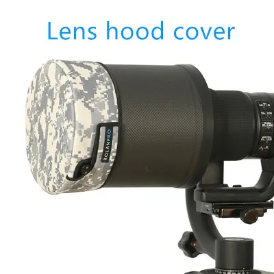 Lens hood cover ROLANPRO водонепроницаемый объектив Камуфляжный Плащ дождевик для Canon EF 400 мм F/2,8 L IS II USM защитный чехол для объектива для камеры Canon - Цвет: Lens hood cover