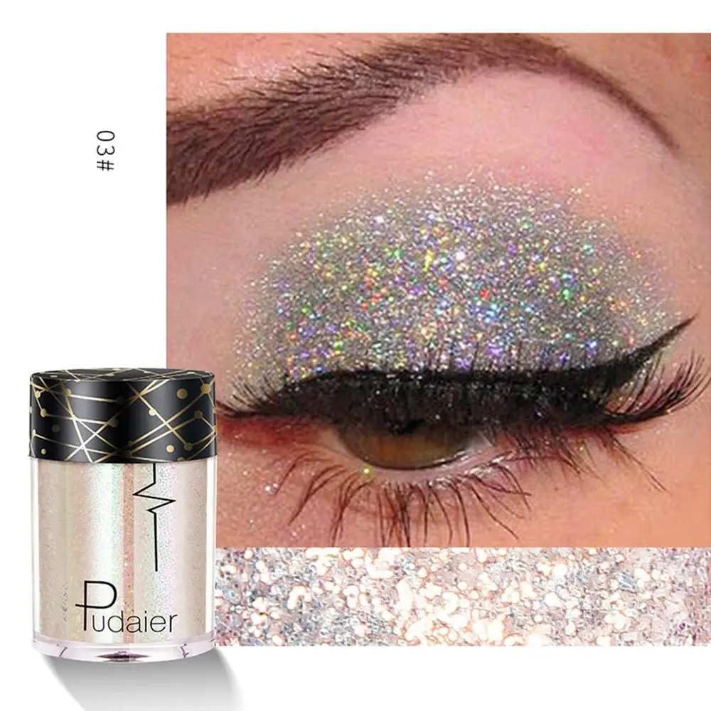 

Eye Shadow Eyes Highlight Shimmer Glitter Set Monochrome Eyeshadow Powder Glitter Sequins Cosmetic Tools Free Shipping