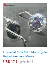 7/" 22 мм руль зеркала мотоцикл КОНЕЦ ЗАДНЕГО вида боковое зеркало для YAMAHA TMAX T-MAX 500 530 MT07 MT09 mt 03 R3 R6 R25 R1 yz yzf