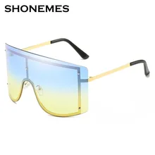Oversized Sunglasses Rimless Women Men Windproof Sun Glasses Vintage Design Cycling Woman's Metal Frame Big Frame Shades