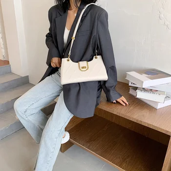

Popular Simple Female Daily Bag Lattice Pattern Women Underarm Shoulder Bag Small Rhombus Casual Lady Handbags