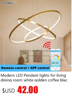 H7bd3359377744f4fa3699b5de29d5ea36 Remote control Modern LED Pendant Lights For study Kitchen Dining Living Room Cord Hanging Lustre Indoor Lamps Input AC90-260V