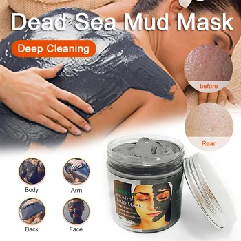 

Mopoyat Dead Sea Mud Mask Deep Cleansing Skin Care Natural Mud Mask Remove toxins excess dirt mascarilla improve skin tone TSLM1