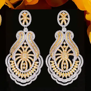 

GODKI Luxury Retro exquisite Drop Earrings For Women Wedding Cubic Zirconia CZ DUBAI Bridal Earring Jewelry Accessories 2020
