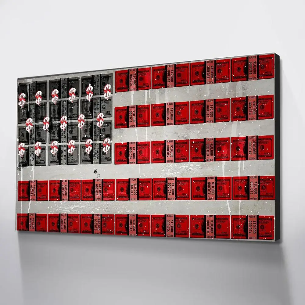 

Dollars Posters And Prints Canvas HD Painting Money Wall Art Pictures For Living Room Nordic Poster Waterproof Ink Pop Art