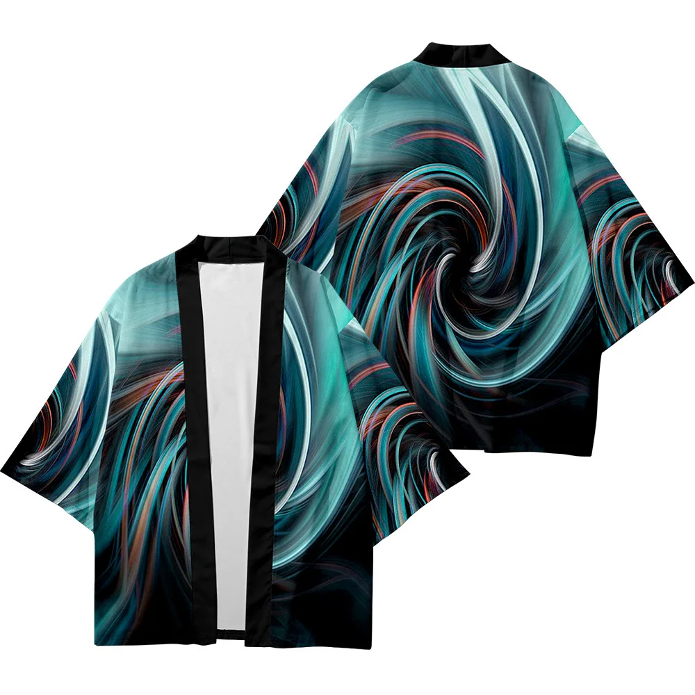 

Kimono Man Japanese Clothes Yukata Male Samurai Costume Haori Obi Beach Men's Kimono Cardigan Japanese Street Dancewear Clothing