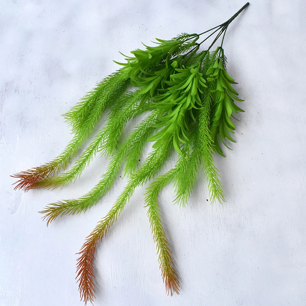 5 вилок имитация воздушной травы Искусственный лист тилландсии зеленое растение
