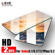 2 шт закаленное стекло для Nokia X6 5,1 6,1 7,1 3,1 PLUS 7X71 Защитное стекло для экрана для Nokia 2,2 3,2 4,2 Защитная пленка для стекла 7