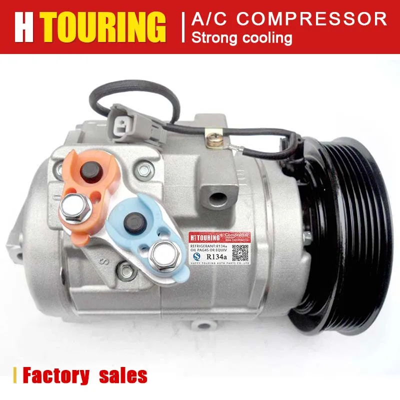 Компрессор 38810-PGM-003 38810PGM003 447220-3694 для Honda odysey 2.4L 2004 2005 2006 10S20C A/C 447170-6754 447220-3692 |