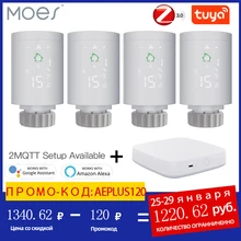 Trv zigbee3.0 inteligente atuador do radiador programável válvula termostática controlador de temperatura controle voz via alexa