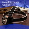 Mini lampe frontale led puissante rechargeable à éblouissement, lumière 18650, batterie au lithium, idéal pour l'extérieur, la pêche ou l'aventure, le Camping, 20W ► Photo 3/6