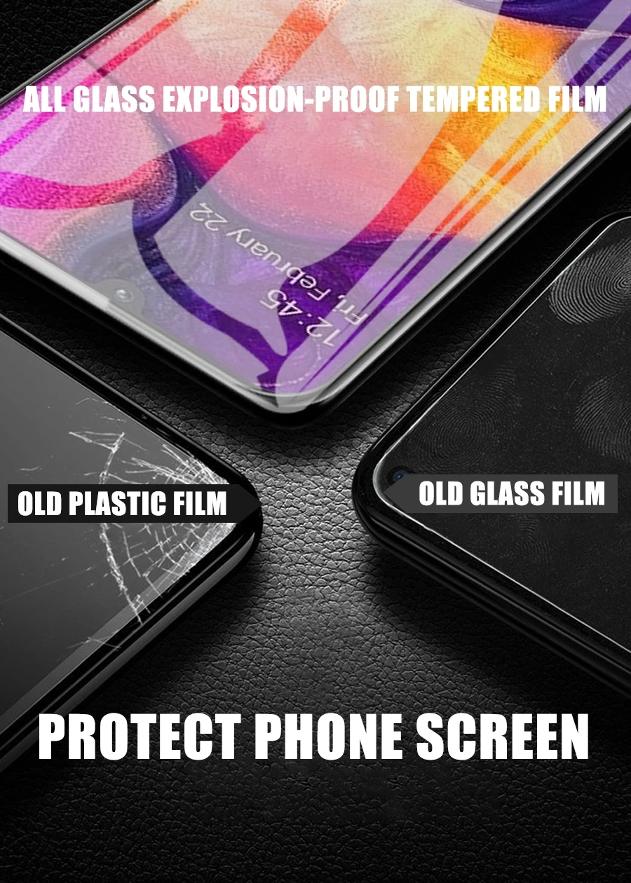 mobile screen guard 9D Full Tempered Glass For Samsung Galaxy A10 A20 A30 A40 A50 A60 A70 Screen Protector A80 A90 M10 M20 M30 M40 Safety Glas Film best screen guard for mobile