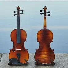 Original handmade violin maple 4/4 3/4 solid wood natural grain Red light violin children adult playing musical instruments