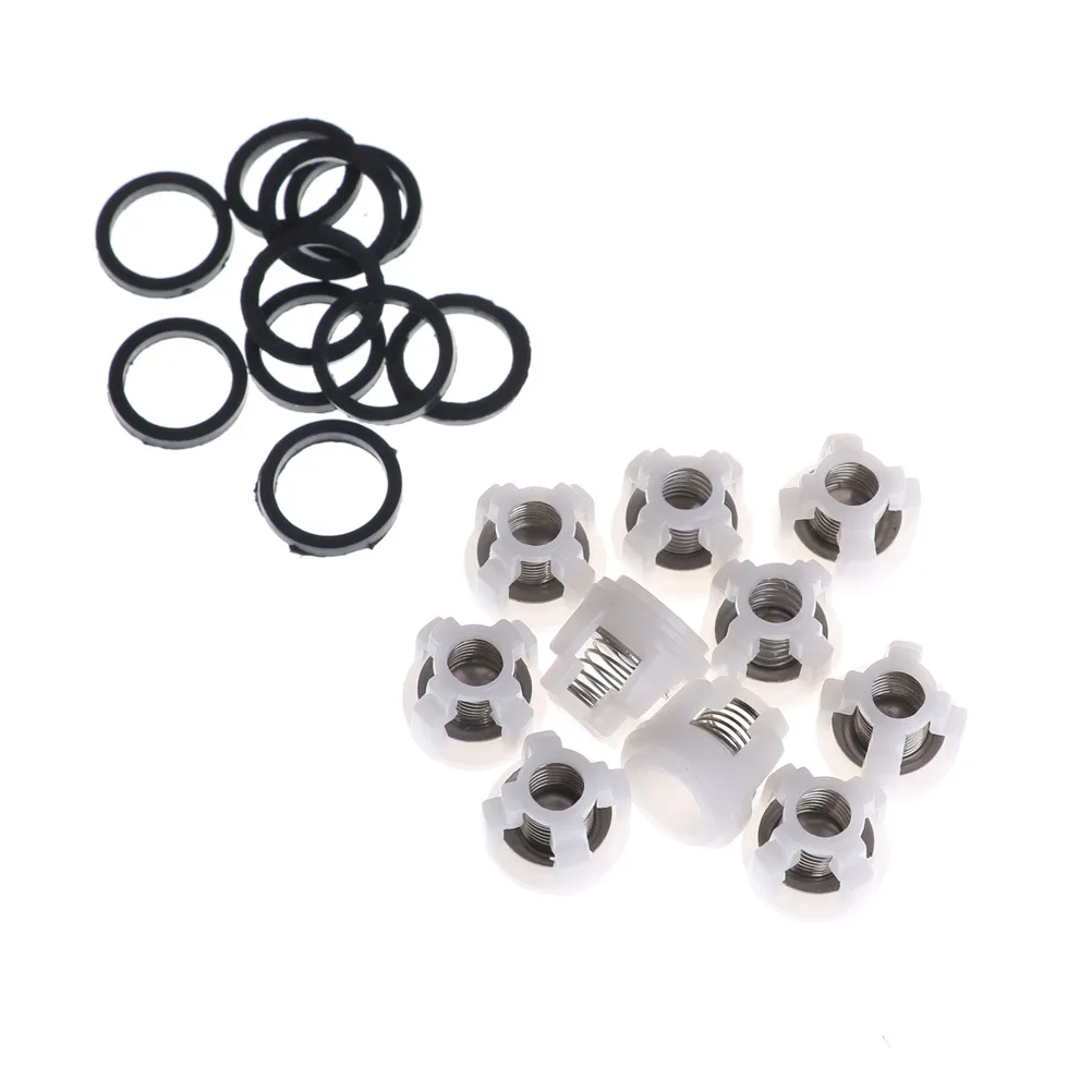 10Pcs Plastic Check Valve Repair Kit For Power Pressure Washer Water Pump