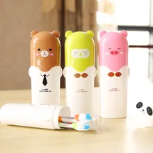 TAYHee мультфильм набор в форме зубов коробка пластиковый футляр для зубной щетки путешествия студентов мыть BEEKING 7701