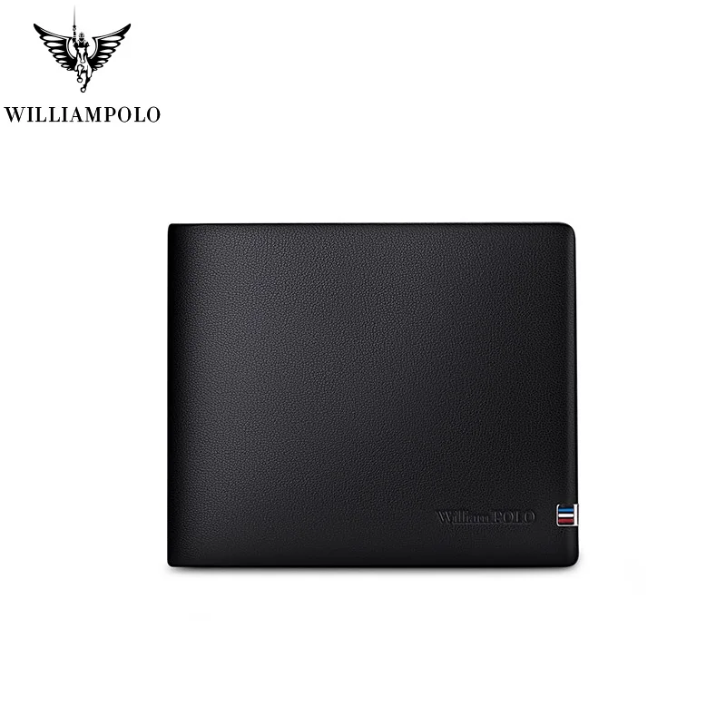 

WilliamPolo Wallet mens slim Credit Card Holder Genuine Leather Multi Card Case Slots Cowhide Leather Zipper Wallet