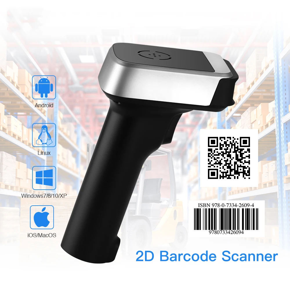 

Barcode scanner 1d/2D Wireless bluetooth Bar code Reader