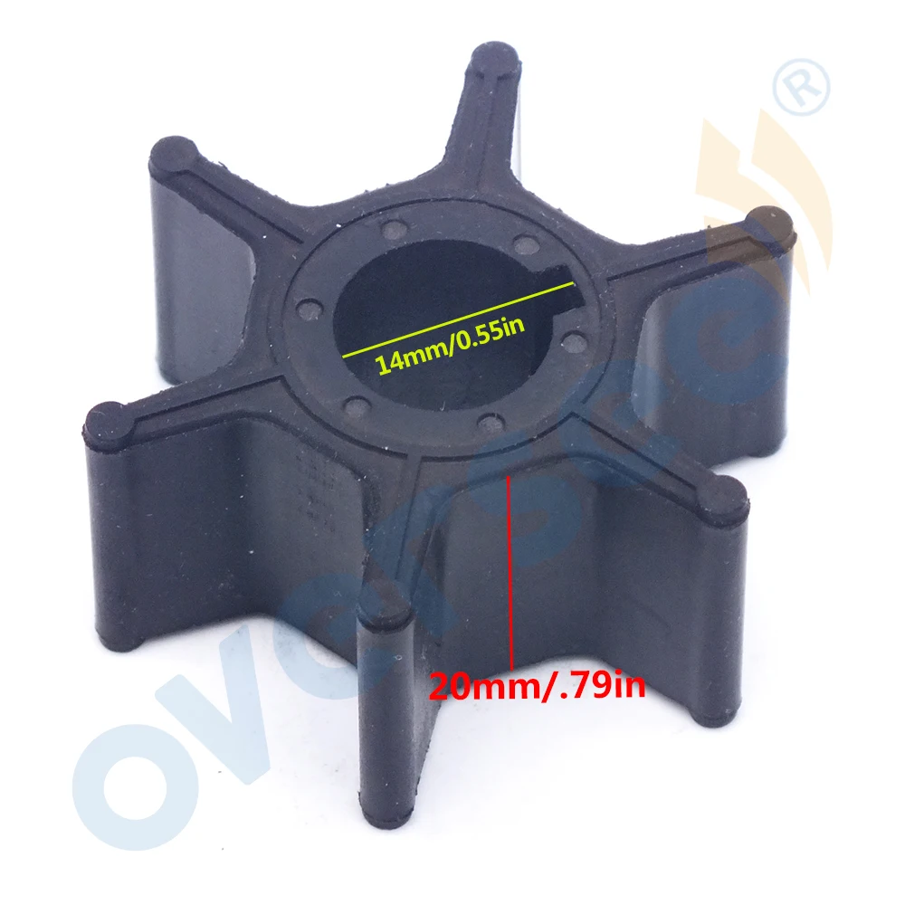 17461-92D01 Impeller For Suzuki Outboard Motor Parts Water Pump Impeller 17461-92D02 17461-92D00 18-3000
