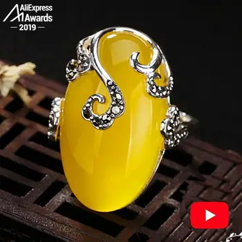 

NOT FAKE Israel S925 Fine Antique shop Ring Sterling Silver handicraft upper noble Natural Artisan Baltic Natural Gemstone amber