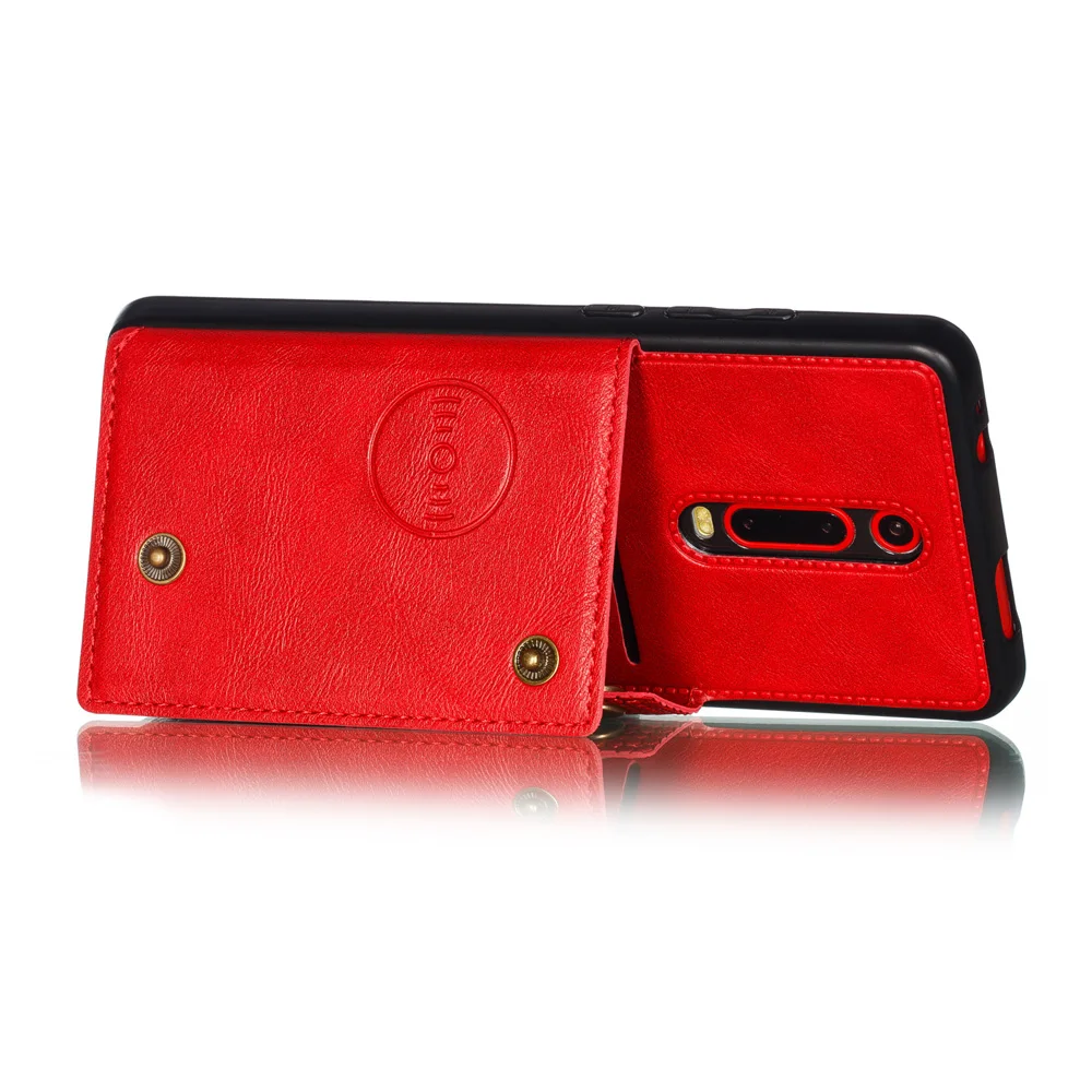 Red mi Note 8T из искусственной кожи защитный чехол для телефона для Xiao mi Red mi K20 Pro Чехол mi 9T Pro Note 8 Pro 8 A бизнес кредитный держатель для карт
