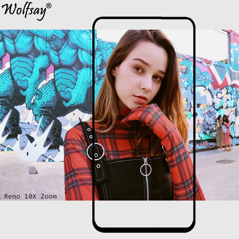 

2PCS Full Cover Tempered Glass For Oppo Reno 2 Screen Protector Whole Glue Safety Glass For Oppo Reno 2 Phone Glass Reno 2