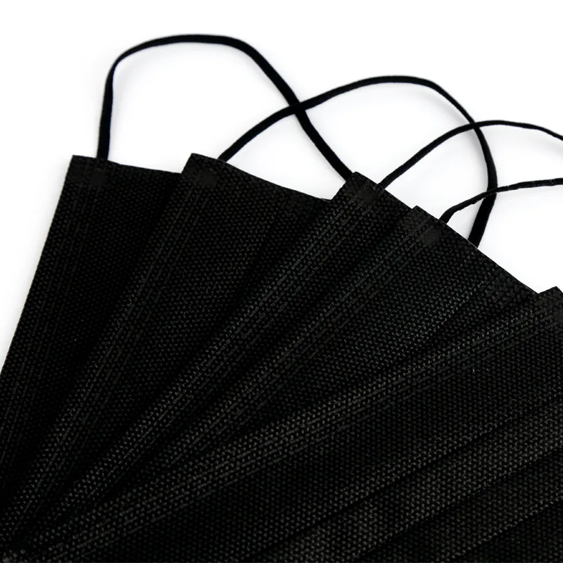 10-600pcs Mask Disposable Non wove Mascarillas 3 Layer Ply Filter Mask Mouth Face Mask Breathable Dust Earloops Masks Face Ma 5