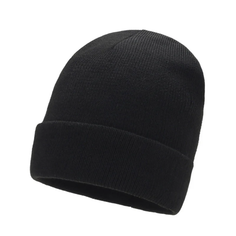 Вязаная шапка стрейч купольная для отдыха Skullies Bonnet модная шапка с манжетой Кепка s кепка осень зима уличная