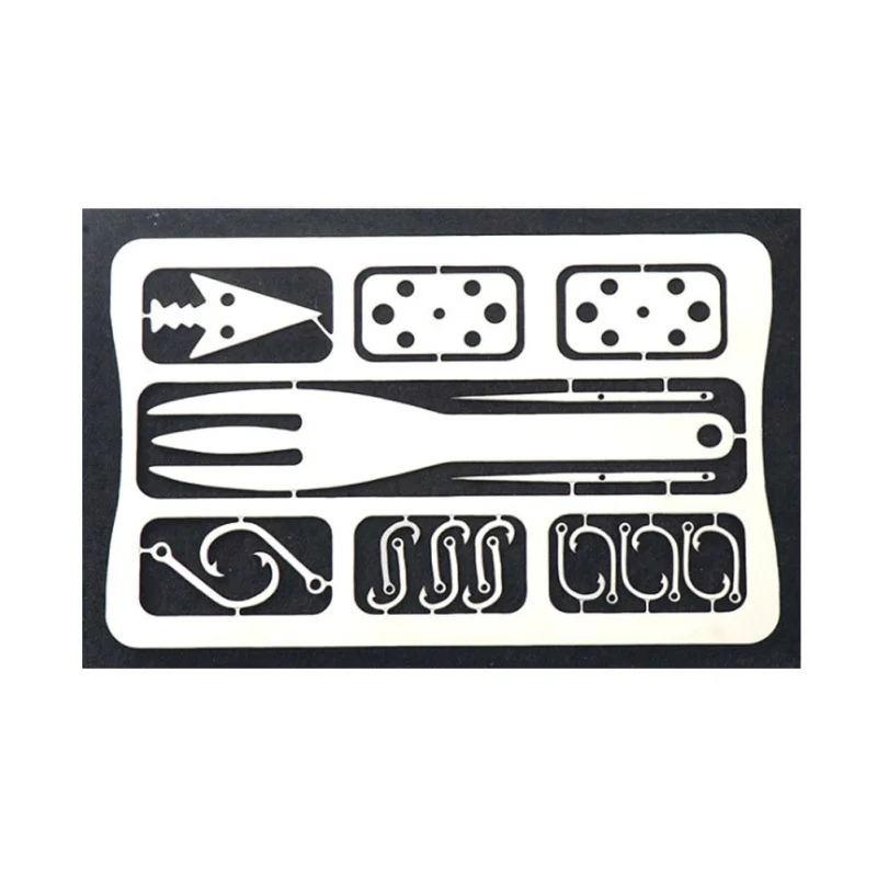 

Multifunction Fishing Gear Hook Card Kit Outdoor EDC Tools Outdoor Camping Mutitool Multifunctional Survival Tools