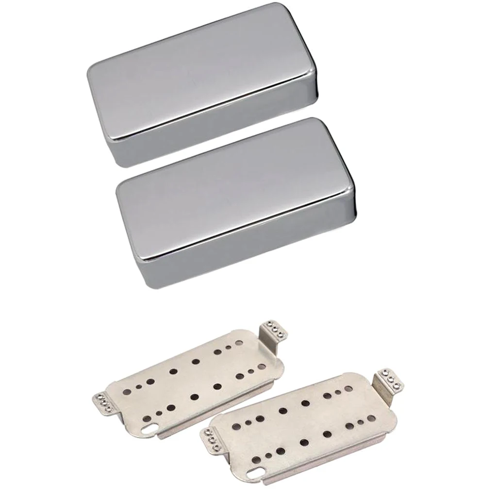 Электрогитара звукосниматель с двумя катушками Pickup Baseplates N+ B с крышкой