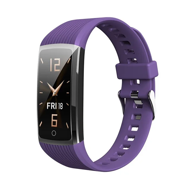 R12 смарт-Браслет фитнес-браслет с измерением давления здоровье браслет шагомер пульсометр кардио-браслет - Цвет: Purple