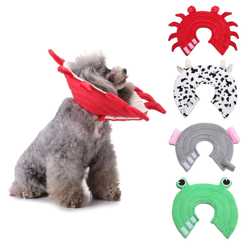 Shape Puppy Collars Small Dogs Cover Ring Adjustable Healing Growing Necklace Anti Bite No lick The Wound Pet