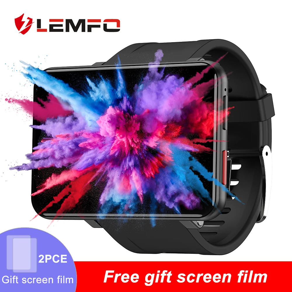 

LEMFO LEMT 4G Game Smart Watch 2.86 inch Big Screen Android 7.1 3G RAM 32G ROM LTE 4G Sim Camera GPS WIFI Heart Rate Men Women