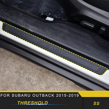

For Subaru Outback 2015-2019 Car Styling Rear Door Trunk Bumper Fender Protector Sill Cover Trim Sticker Accessories