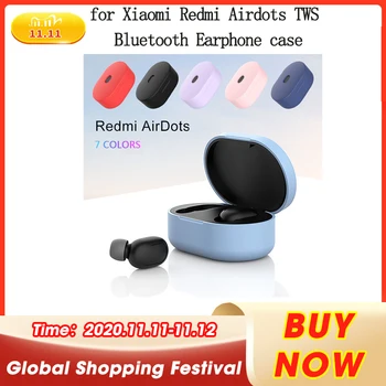 

for Xiaomi Redmi Airdots TWS Bluetooth Earphone Headset Accessories Earphones Case Latest Silicone Protective Cover Case